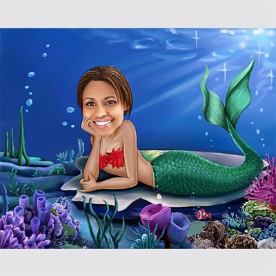 Mermaid Caricature from Photos - myDaVinci